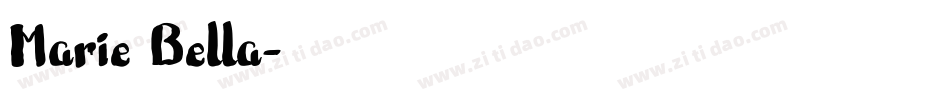 Marie Bella字体转换